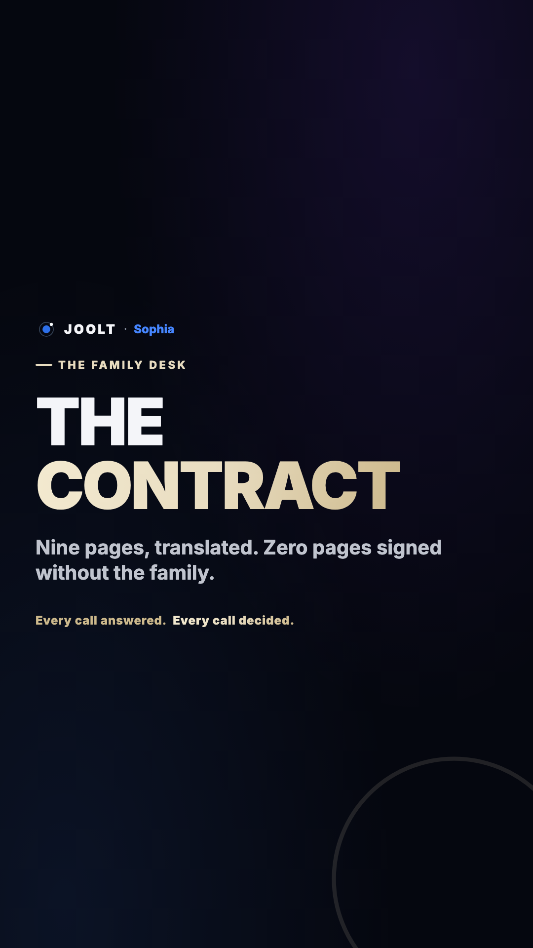 The contract, a nine-page NIL agreement, read and briefed, legal terms left to the family